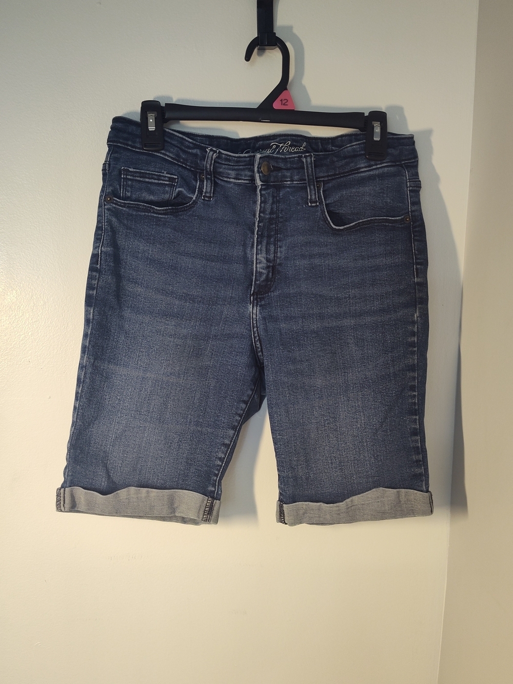 Universal Thread Dark Blue Rolled Hem Denim Shorts #341